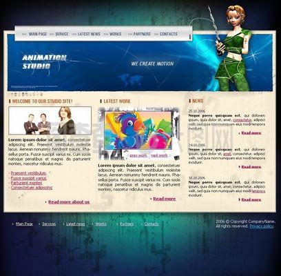 卡通設(shè)計(jì)制作工作室網(wǎng)頁(yè)模板軟件開(kāi)發(fā) 打造生動(dòng)有趣的在線形象